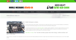 Desktop Screenshot of mobilemechanicatlantaga.com