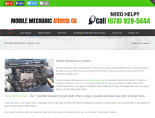 Tablet Screenshot of mobilemechanicatlantaga.com